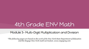 Preview of 4th Grade Engage NY Math Module 3 Topic H- Lessons 34 - 38 (Bundle)