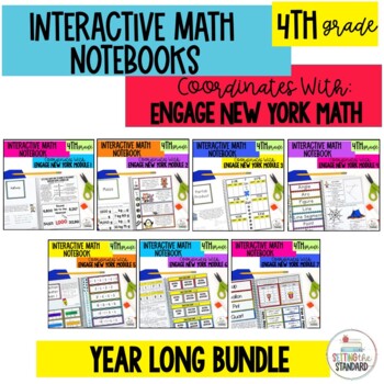 Preview of 4th Grade Engage New York Math Interactive Notebook BUNDLE