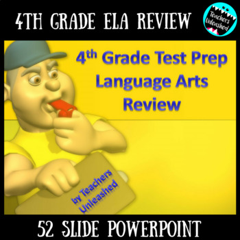 Preview of 4th Grade English Language Arts Review PowerPoint and Test Prep