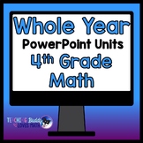 A Whole Year of Math Units 4th Grade Bundle Distance Learning