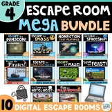 4th Grade Escape Room End of Year MEGA BUNDLE - Digital Ma