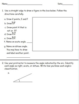 4th Grade Eureka Math Module 4 Mid-Assessment Practice Test | TpT