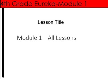 Preview of 4th Grade Eureka Module 1 Unit Preview--Place value, addition and subtraction