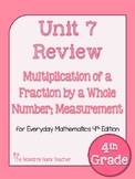 4th Grade Everyday Math Unit 7 Review/Study Guide - 4th Edition