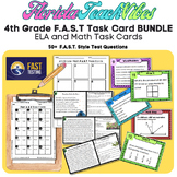 4th Grade F.A.S.T Task Card BUNDLE: ELA and Math Task Card
