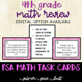 4th Grade FAST Math Test Prep Task Cards or Scoot