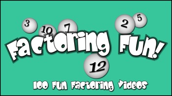 Preview of 4th Grade Factoring Fun (100 Factoring Videos)