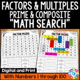 Factors & Multiples Prime & Composite Number Worksheets Pr