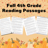 4th Grade Fall Reading Comprehension Passages and Question