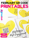 4th Grade February QR Code Printables - Low Prep!