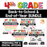 4th Grade End of Year Activities and Back-to-School Activi