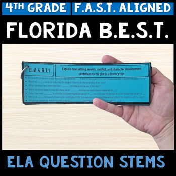 Preview of 4th Grade Florida BEST Standards ELA Question Stems Aligned to F.A.S.T.
