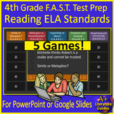 4th Grade Florida FAST ELA Reading Standards GAME SHOW BUN