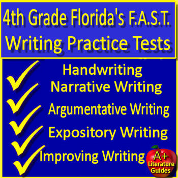 Preview of 4th Grade Florida FAST PM3 Writing Practice Tests Florida BEST Standards ELA