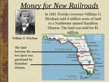Preview of 4th Grade Florida History Gr 4 Railroads Flagler Plant Chipley Social Studies SS