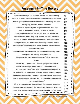 Preview of 4th Grade Fluency Passages with Comprehension Questions Set A (#1-10)