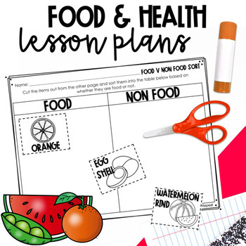 Preview of 4th Grade Food & Health Lesson Plans - NC Essential Science Standards 4.L.2