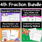 4th Grade Fraction BUNDLE with Equivalent Fractions, Compa