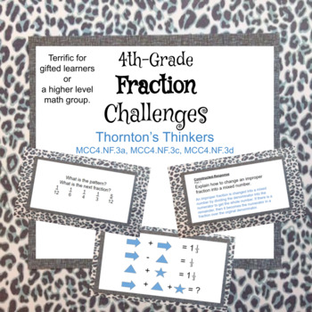 Preview of 4th Grade Fraction Challenge