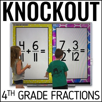 Preview of 4th Grade Fraction Games - Fraction Knockout