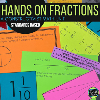 Preview of Fractions Unit - Conceptual Fraction Activities and Fraction Lessons