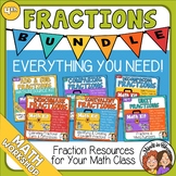 4th Grade Fractions Bundle with Digital Options Math Kits