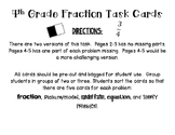 4th Grade Fractions Card Sort