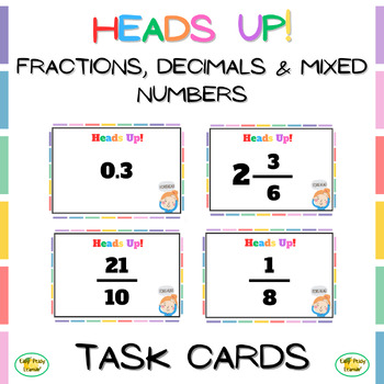 Preview of 4th Grade Fractions, Decimals, Mixed Numbers Math Center