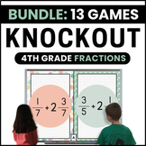 4th Grade Fractions Games Bundle - Add, Subtract, Compare,