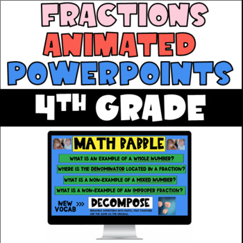 Preview of 4th Grade Fractions Unit PowerPoint