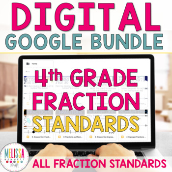 Preview of 4th Grade Fractions for Google Classroom Bundle 