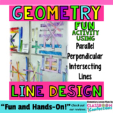 4th Grade Fun Geometry Review Project Parallel Perpendicul