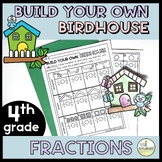 4th Grade - Fun Spring Math Activity & Craft - FRACTIONS