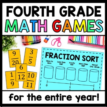 4th grade math games for the entire year full year of fourth grade math centers