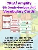 4th Grade Geology Unit CKLA Amplify Vocabulary Word Wall Cards