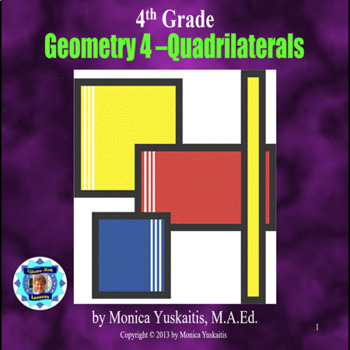 Preview of 4th Grade Geometry 4 - Quadrilaterals Powerpoint Lesson