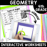 4th Grade Geometry Angles Quadrilaterals Mini Lesson Homew