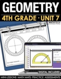 4th Grade Geometry Curriculum Unit 7 - Lessons, Math Mats,