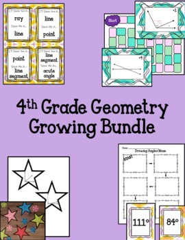 Preview of 4th Grade Geometry Games: Bundle