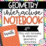 Geometry Interactive Notebook for 4th Grade