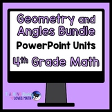 Geometry and Angles Math Unit 4th Grade Bundle Distance Learning
