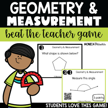Preview of 4th Grade Geometry Review | 4th Grade Measurement Math Games