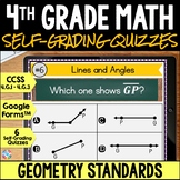 4th Grade Geometry Review & Assessments: Lines & Angles, L
