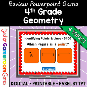 Preview of 4th Grade Geometry Review Powerpoint Game | Digital Resources