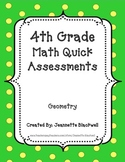 4th Grade Geometry Standard Quick Assessments 4.G