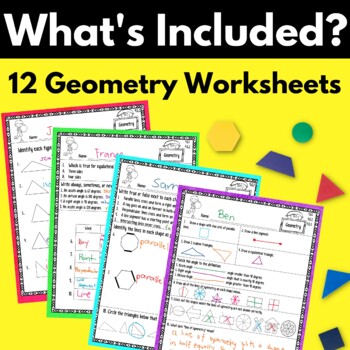 4th grade geometry worksheets by the lifetime learner tpt