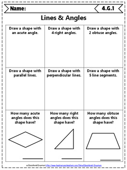 4th Grade Geometry Worksheets: 4th Grade Math Worksheets ...