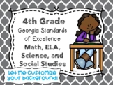 4th Grade Georgia Standards of Excellence I Can Statements