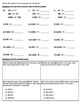 go math grade 4 homework pages