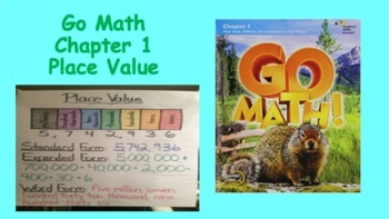 Preview of 4th Grade Go Math Lesson Bundle:  Chapters 1, 2, 3 (Update)